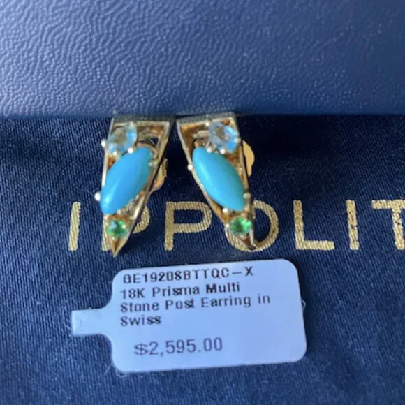 Ippolita18K Prisma Multi Stone Post Earring in Swiss